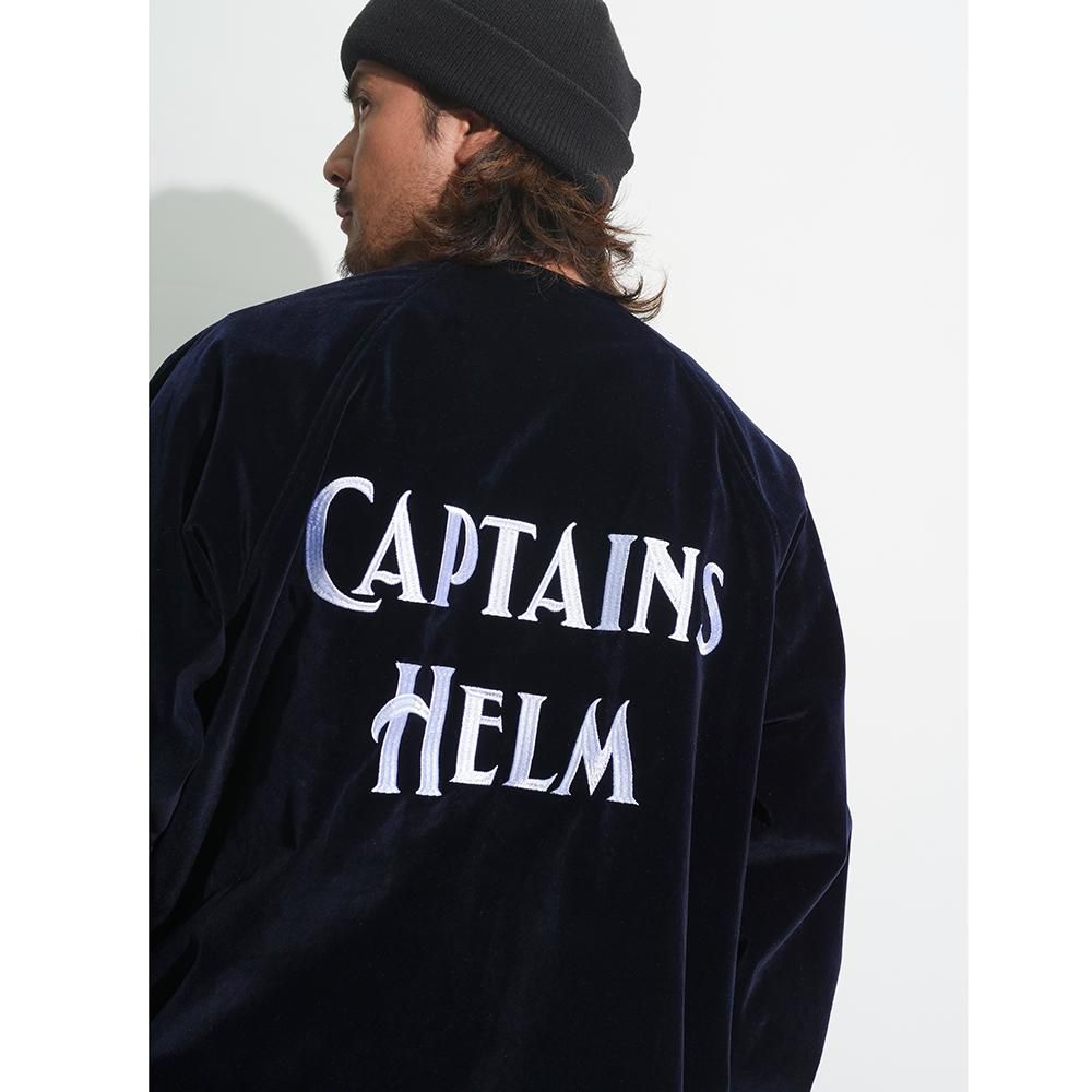 CAPTAINS HELM #LOGO VELOUR COACH JACKET - CAPTAINS HELM WEB
