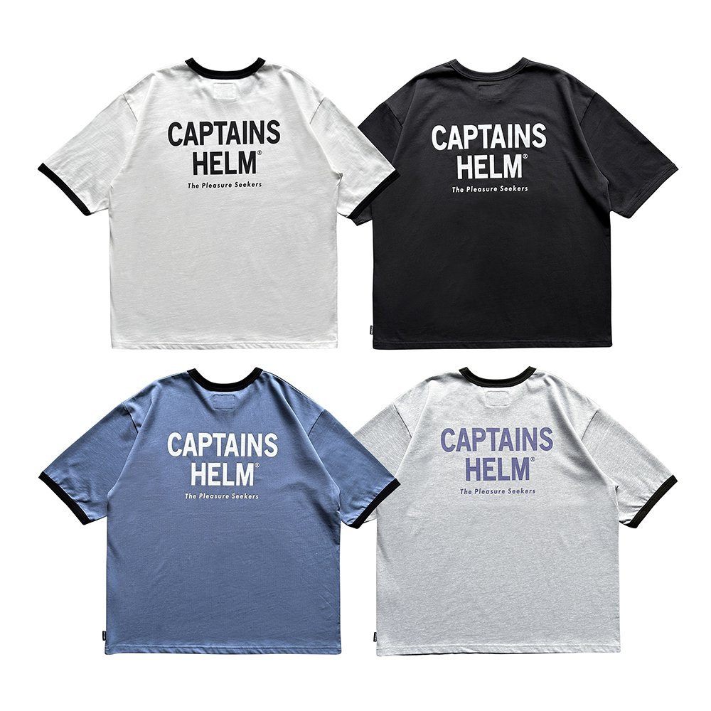 CAPTAINS HELM #TM LOGO T.P.S. RINGER TEE - CAPTAINS HELM WEB STORE