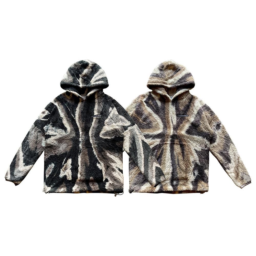 CAPTAINS HELM#TIE-DYE FLEECE BOA HOODIE