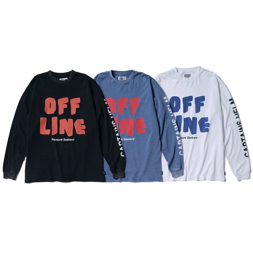 CAPTAINS HELM #OFF LINE L/S TEE - CAPTAINS HELM WEB STORE