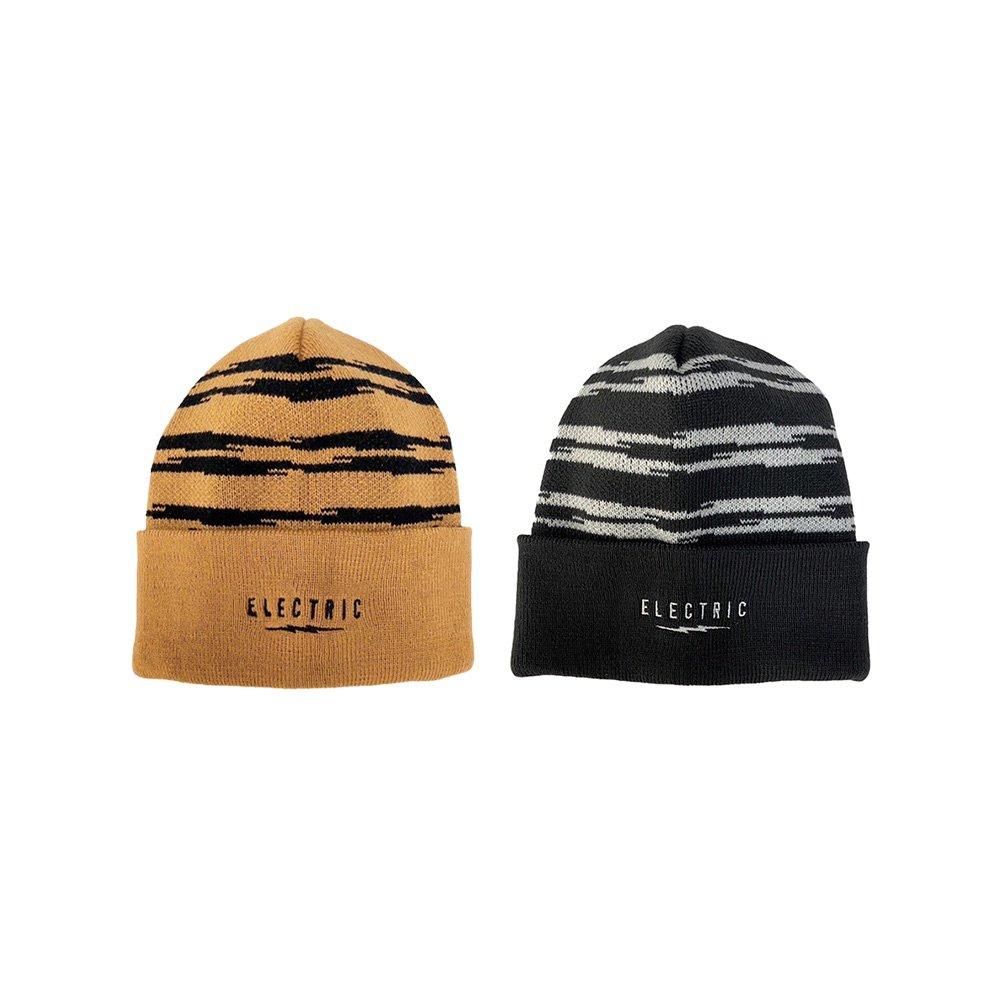 ELECTRIC #BORDER KNIT BEANIE