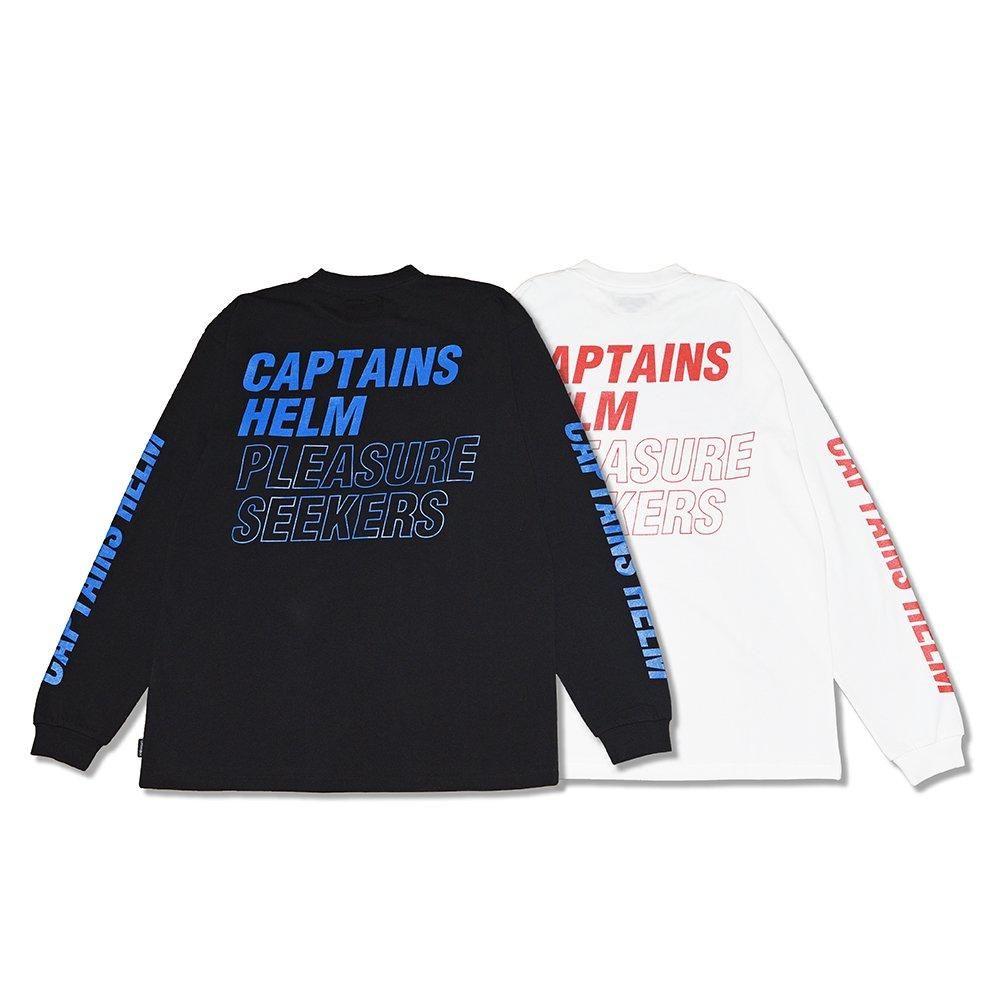 CAPTAINS HELM #PLEASURE SEEKERS LS TEE