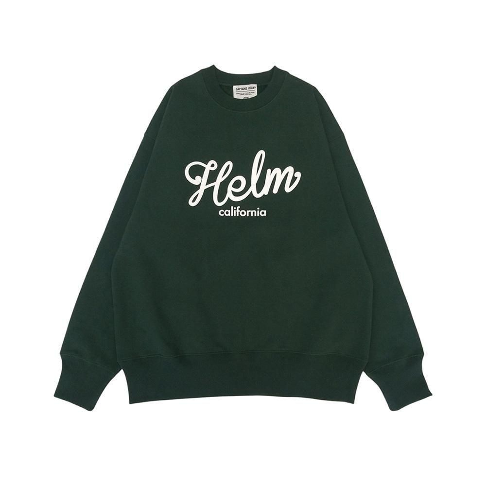CAPTAINS HELM #CALIFORNIA CREW SWEAT -F.GREEN-