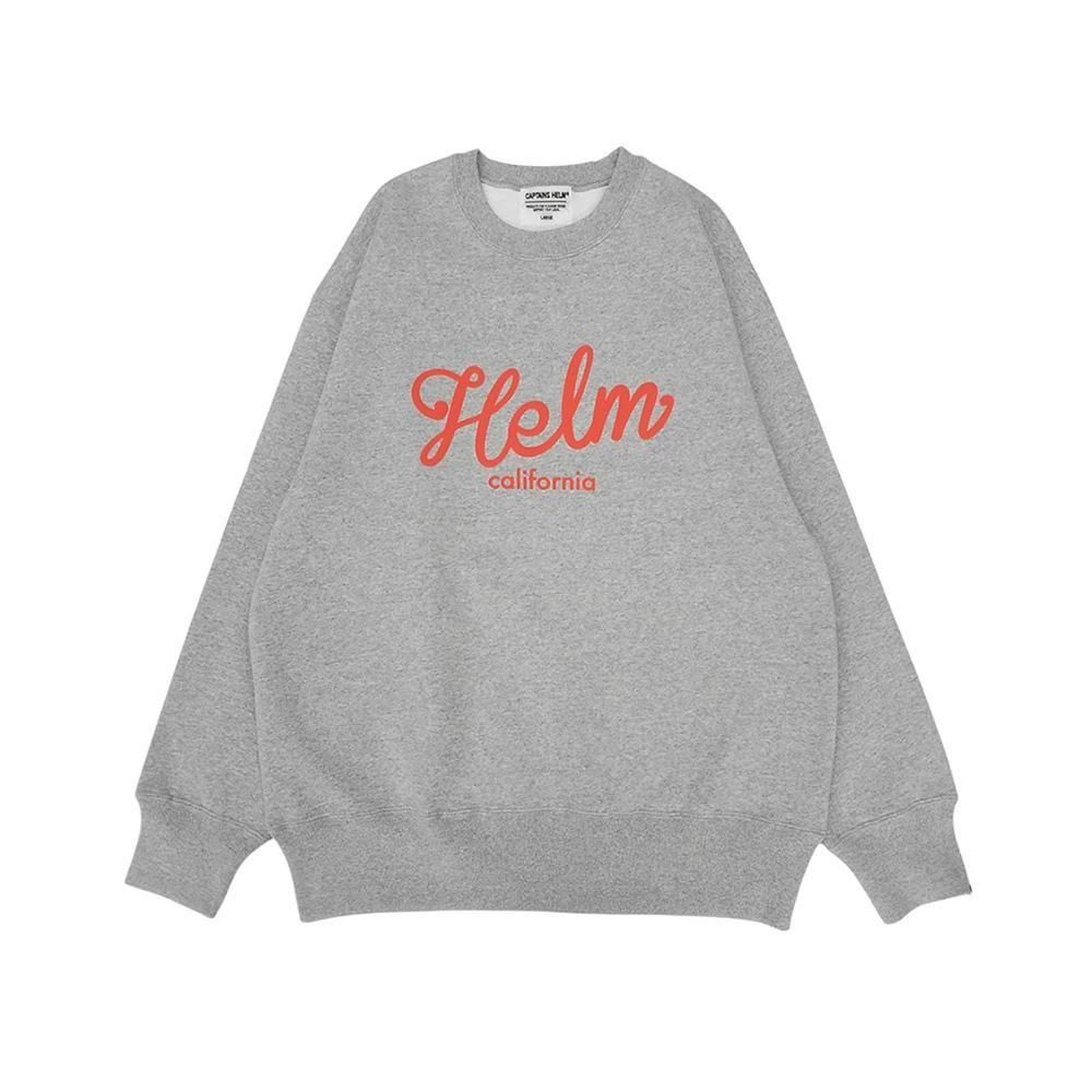 CAPTAINS HELM #CALIFORNIA  CREW SWEAT -GRAY-
