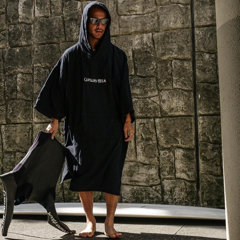 CAPTAINS HELM #HELM SURF PONCHO -BLACK-