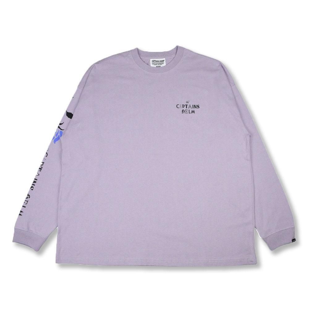 ORDER ITEMCAPTAINS HELM #CLIPPING LOGO LS TEE -PURPLE-