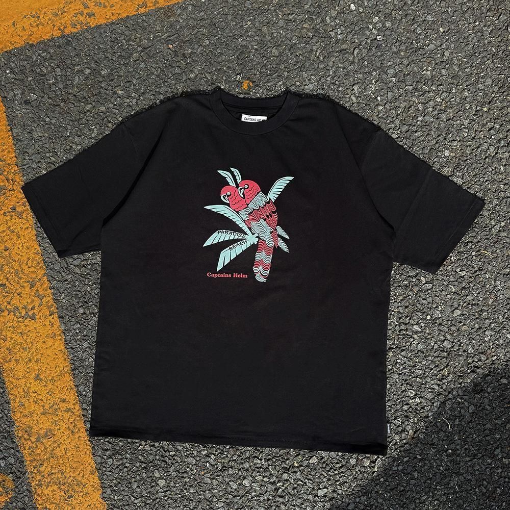 ORDER ITEMCAPTAINS HELM #PARADISE BEACH SS TEE -BLACK-
