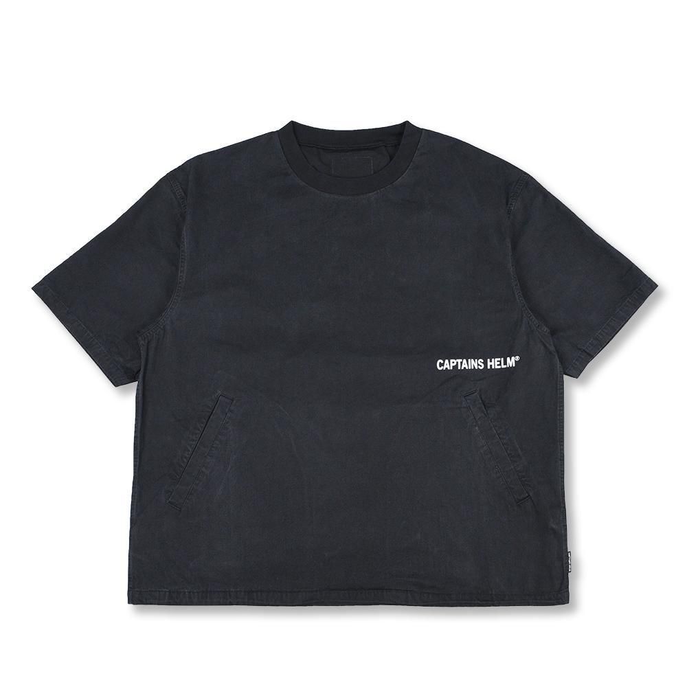 CAPTAINS HELM #MIL VARSITY P/O SS JKT -BLACK-