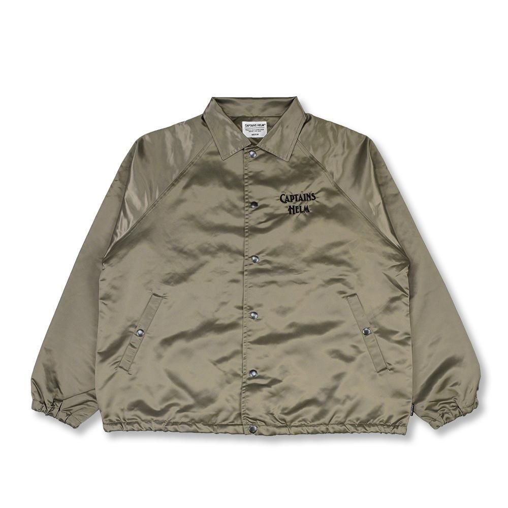 CAPTAINS HELM #LOGO COACH JKT -BEIGE-
