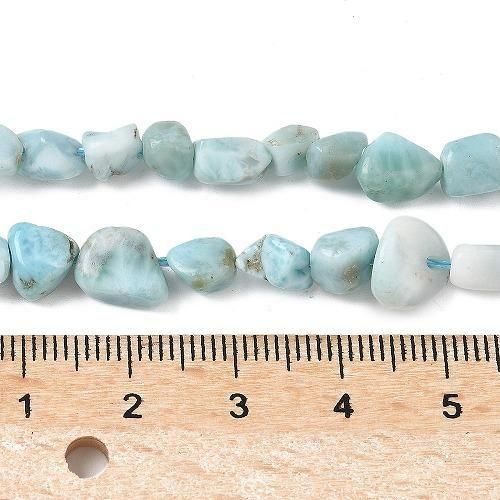 ラリマー タンブル 1連 約38cm - 天然石卸問屋・パワーストーン卸