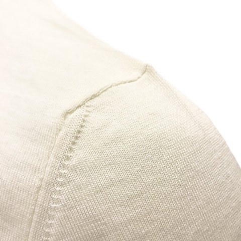 Drumohr 【ドルモア】 30Gハイゲージコットン・ポロシャツ （White 