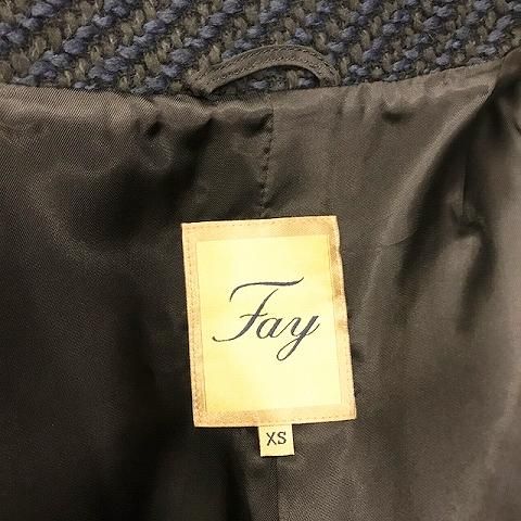 フェイ FAY カシミアウールニット素材 二重衣 ボトルネック ダウンコート