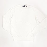 Drumohr 【ドルモア】 パイルニット・クルーネックセーター （White）