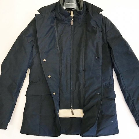 ANGELO NARDELLI 【アンジェロ・ナルデッリ】 コンバーチブルフロント・ダウンジャケット （Navy） - IL MARE ONLINE  STORE ｜ イル・マーレ オンラインストア