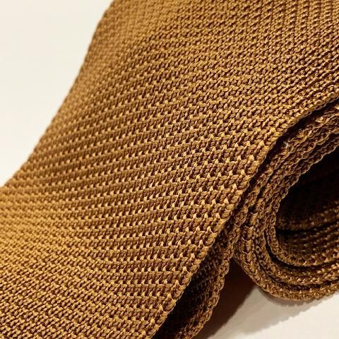 LUIGI BORRELLI 【ルイジ・ボレッリ】 シルクニットタイ（Gold