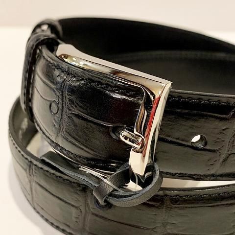 Felisi 【フェリージ】 BELT 85/07/SA クロコ型押ベルト（Black） - IL ...