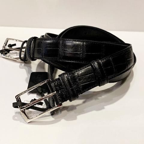 Felisi 【フェリージ】 BELT 85/07/SA クロコ型押ベルト（Black） - IL 