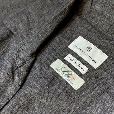 COLONY CLOTHING【コロニー・クロージング】Albini社製リネン・プル