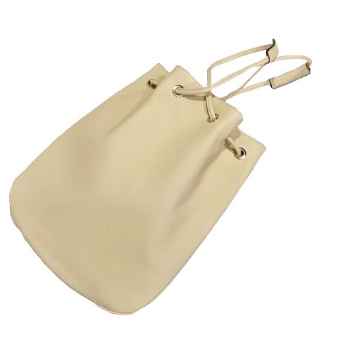 Cisei 【シセイ】 1200 Drawstring Bag 巾着型レザーバッグ （Beige