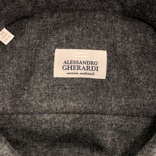 ALESSANDRO GHERARDI 【アレッサンドロ・ゲラルディ】 ウールコットン混紡フランネルシャツ （Chacoal） - IL MARE  ONLINE STORE ｜ イル・マーレ オンラインストア