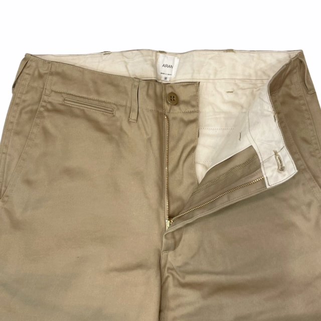 ARAN 【アラン】 『CHINO-3 RF』 36/2*24/2 ウェポン・チノ （Beige） - IL MARE ONLINE STORE ｜  イル・マーレ オンラインストア