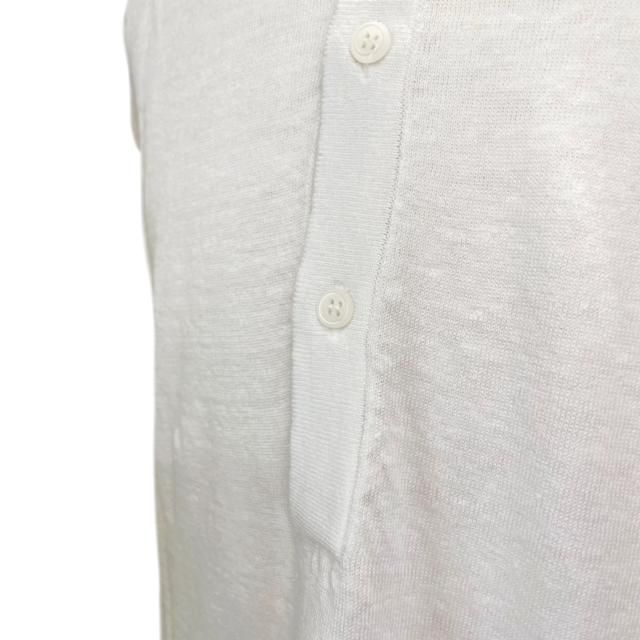 BAFY 【バフィ】 コットン混リネン・ディープヘンリーネック・ニット