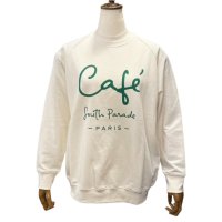 SOUTH PARADE 【サウス・パレード】 ”Caf&#233;” プリント・ スウェットシャツ （Eggshell）<img class='new_mark_img2' src='https://img.shop-pro.jp/img/new/icons20.gif' style='border:none;display:inline;margin:0px;padding:0px;width:auto;' />