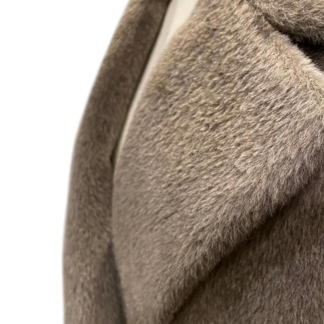 S Max Mara 【エス・マックス・マーラ】 ”MALESIA” アルパカシャギー（ビーバー）ベルテッド・ロングコート（Taupe） - IL  MARE ONLINE STORE ｜ イル・マーレ オンラインストア