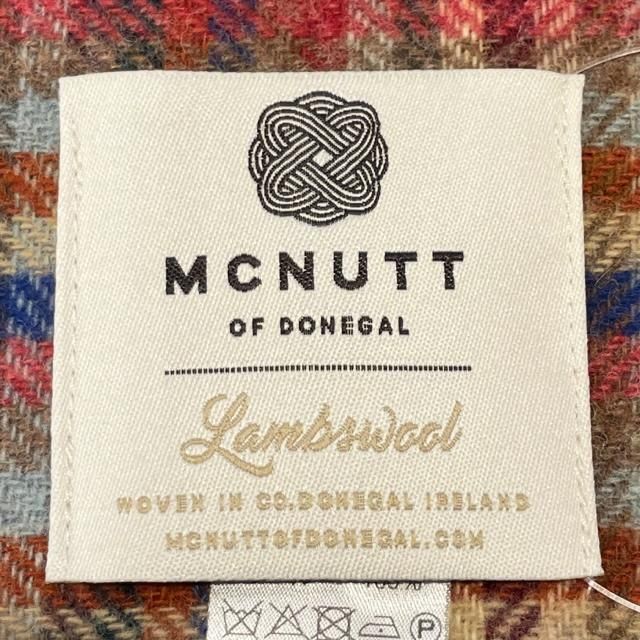 MCNUTT マフラー ウール BOX付き 赤 紫 チェック 青 イエロー