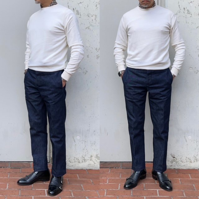 YCHAI 【イカイ】 ”ROBUSTO” Pantalone Chinos ワンウォッシュ