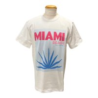 AWESOME 【オーサム】 THE STRONG SOLID ”MIAMI” プリントヘビーウェイトコットンTEEシャツ（White-Stampa23SS79）