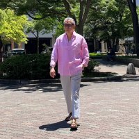 COLONY CLOTHING 【コロニー・クロージング】 Albini社製リネン・プールサイドシャツ（Pink）