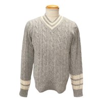Augusto.R 【アウグスト・エッレ】 ケーブル編チルデンセーター（Heather Grey）<img class='new_mark_img2' src='https://img.shop-pro.jp/img/new/icons20.gif' style='border:none;display:inline;margin:0px;padding:0px;width:auto;' />