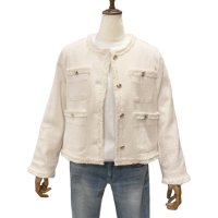 Margaux vintage 【マルゴー・ヴィンテージ】 ”Tweed Jackets” ツィード・シャネルジャケット （Off beige）