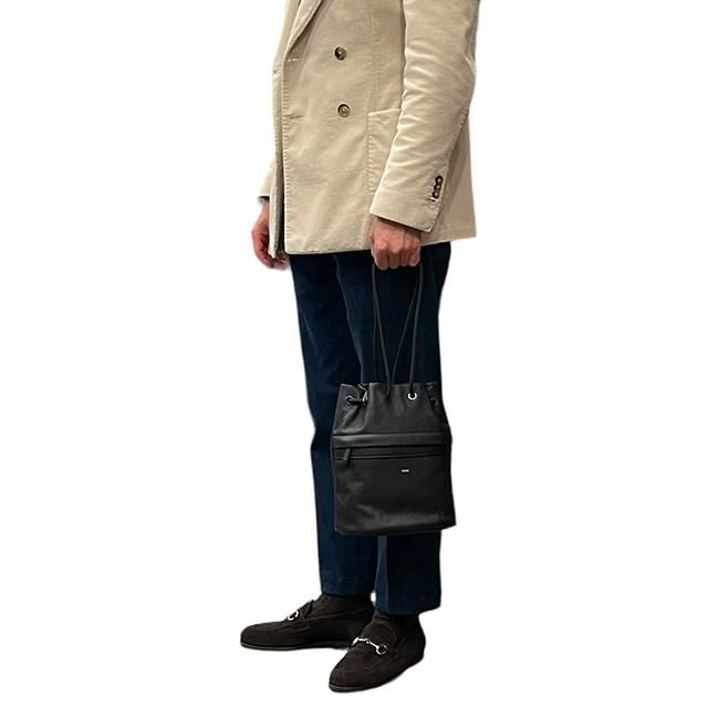 ファーロ×マルティニーク ドローストリング レザーバッグ FARO 【ファーロ】 ”Flight Drawstring Bag 2” 2WAYドロー
