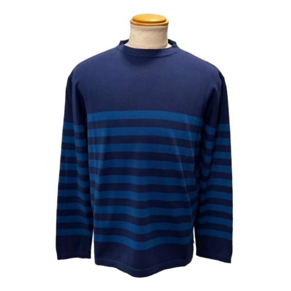 BAFY 【バフィ】 ボーダー・クルーネックニット （Navy/Blue