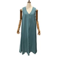 HOMEWARD ڥۡɡ ESTELLE Sleevless Dress Ice Wash å塦2WAYԡ Ocean Green
