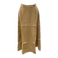 by basics ڥХ١å Wrap around skirt long OEKO-TEX&#174;ͥ󡦥åץȡDesert