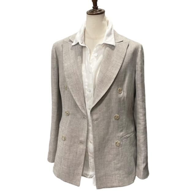 Finamore フィナモレ リネン100% シャツ GRACE ホワイト 40