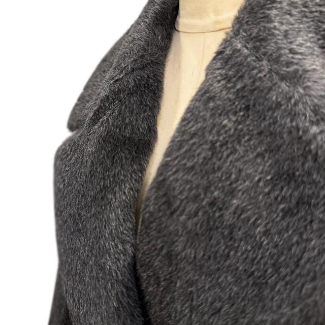 極綺麗‼️セレブ✨ビックカラー✨アルパカシャギー✨ふんわりコート✨マックスマーラ S Max Mara 【エス・マックス・マーラ】 ”MALESIA” アルパカ