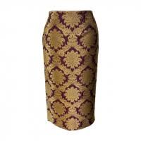 Dress Flower ڥɥ쥹ե Back slit tight Long skirt եե֥å󥰥ȥ Golden Royal / Purple