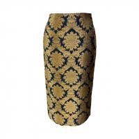 Dress Flower ڥɥ쥹ե Back slit tight Long skirt եե֥å󥰥ȥ Golden Royal / Navy
