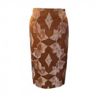 Dress Flower ڥɥ쥹ե Back slit tight skirt եե֥åȥ Happy Brown Thunder