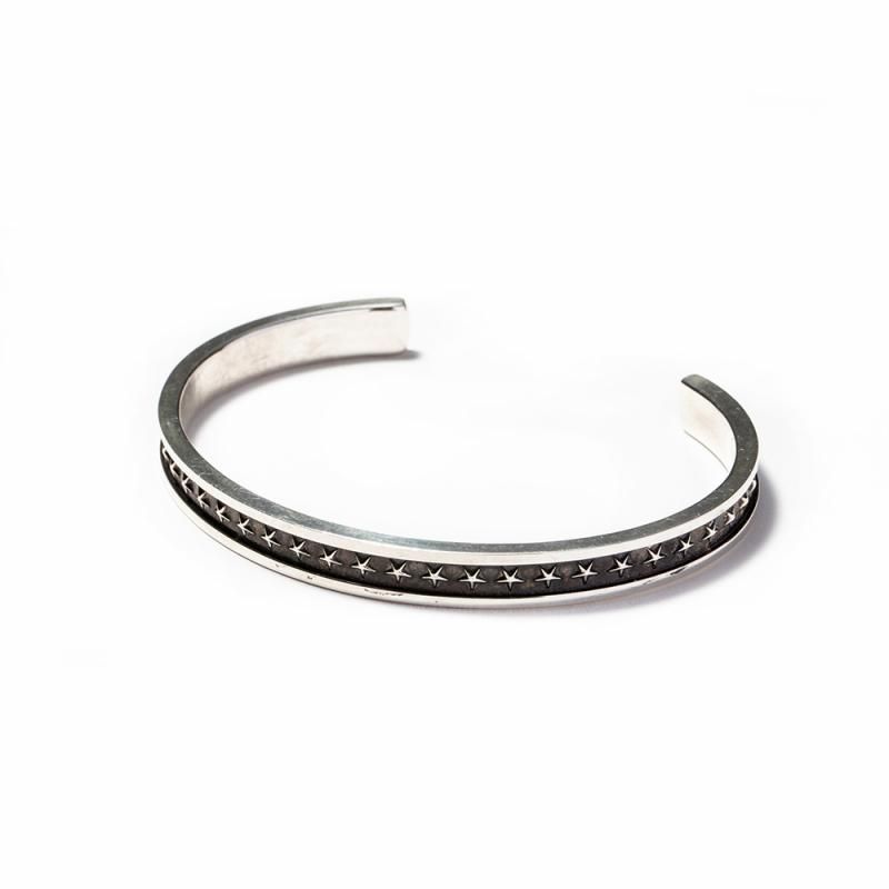 CALEE／STAR NARROW BANGLE シルバー925