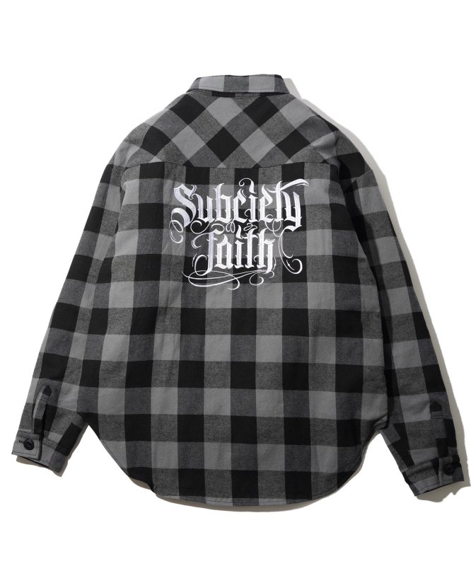 SUBCIETY】(サブサエティ）BUFFALO CHECK SHIRT JKTブロックチェック ...