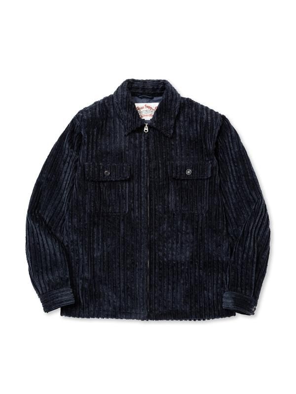 CALEE（キャリー）JUMBO CORDUROY ZIP SHIRT JACKET | コーデュロイ ジャケット | NAVY -  RADIALL,CALEE,SUBCIETY,CLUCT,CUT-RATE,ANIMALIA,STORM  BECKER,AT-DIRTY,など正規取扱店-JAM 