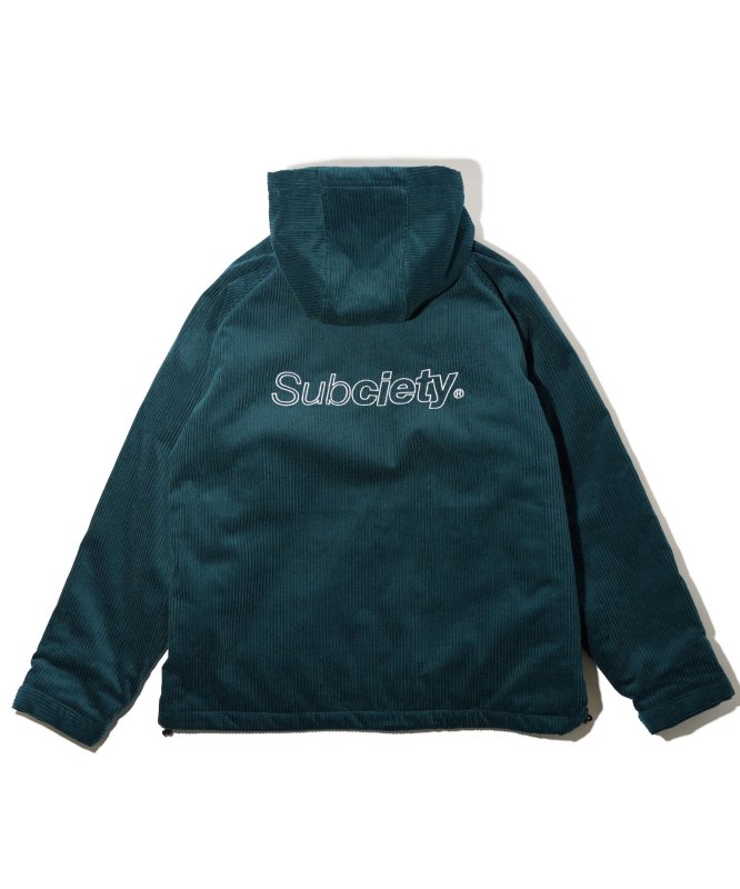 SUBCIETY】(サブサエティ）CORDUROY ZIP HOODY コーデュロイフード