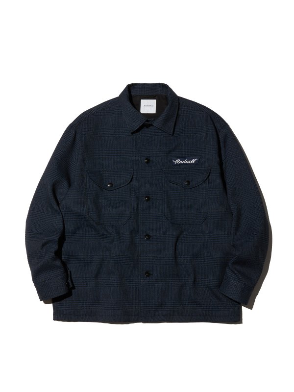 RADIALL】(ラディアル) FLAGS - C.P.O. SHIRT L/S CPOシャツ【NAVY