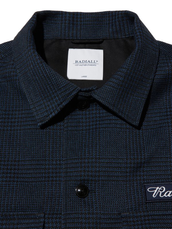 RADIALL】(ラディアル) FLAGS - C.P.O. SHIRT L/S CPOシャツ【NAVY