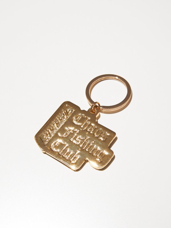 【RADIALL×Chaos Fishing Club】 CHROME LETTERS -BRASS KEY HOLDER キーホルダー  GOLD（BRASS） - RADIALL,CALEE,SUBCIETY,CLUCT,CUT-RATE,ANIMALIA,STORM ...